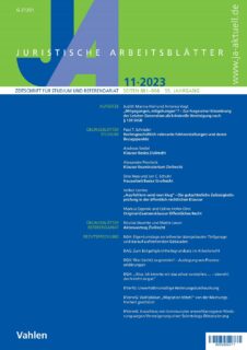 Zum Artikel "Monatliche Anmerkung in der JA"